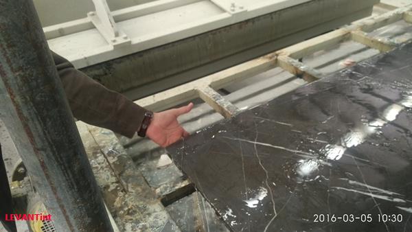slab epoxy ready for vaccume chamber